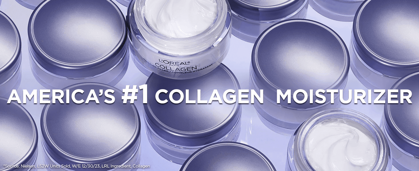 Builds trust by stating this is America's number one collagen moisturizer, with a sourced claim. Positions the brand as the top choice in its category.