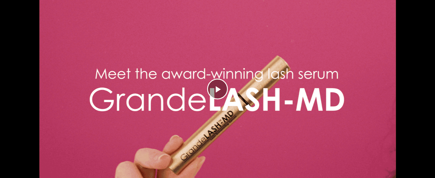 Introduces the award-winning GrandeLASH-MD serum through a brand video to build trust.