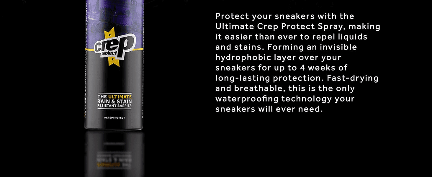 Explains how the spray forms a long-lasting hydrophobic layer to reassure shoppers of durable, fast-drying protection.