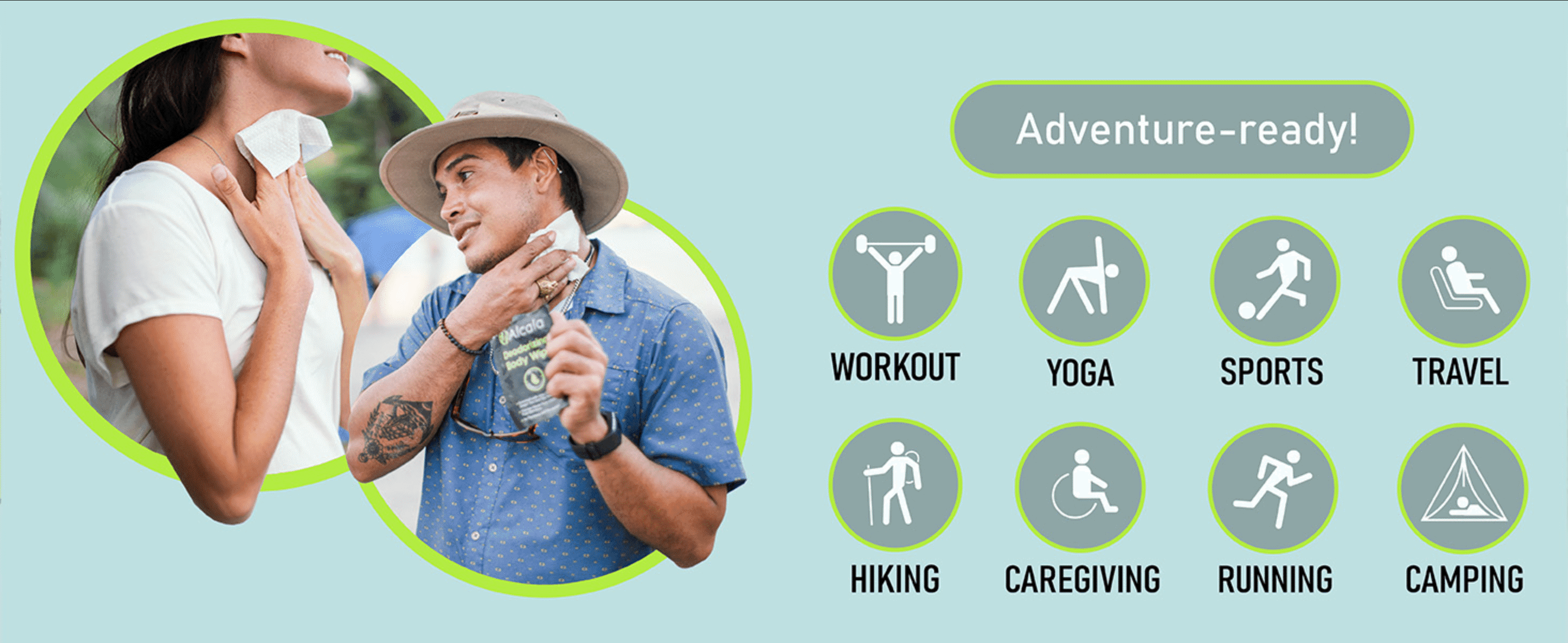 Shows the product fits many active lifestyle scenarios, reassuring shoppers of its versatility.