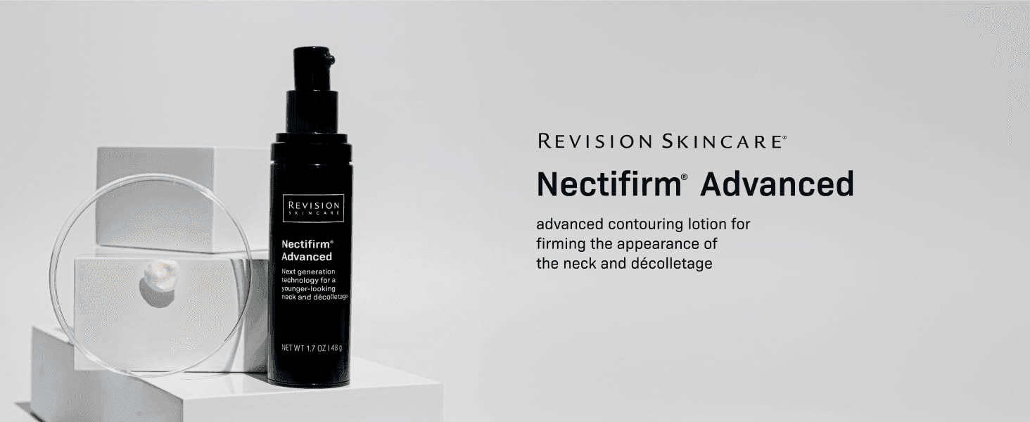 Introduces the brand and product with a clean premium presentation that builds confidence in its skincare claims. Communicates one benefit, firming the appearance of the neck and décolletage, in a…