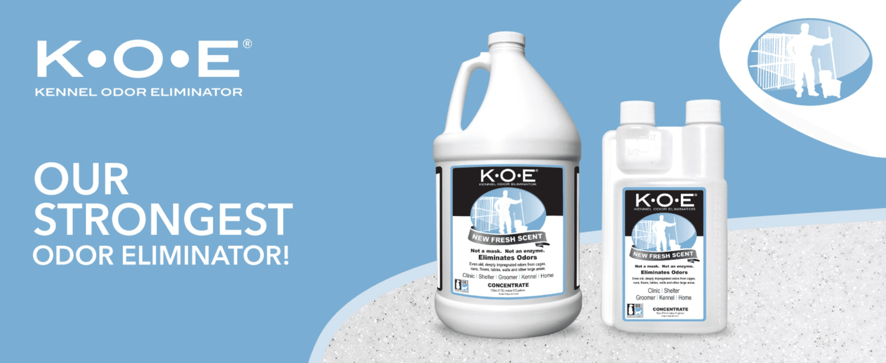 Positions the product as the brand's most powerful odor-eliminating formula to reassure shoppers dealing with tough kennel odors.