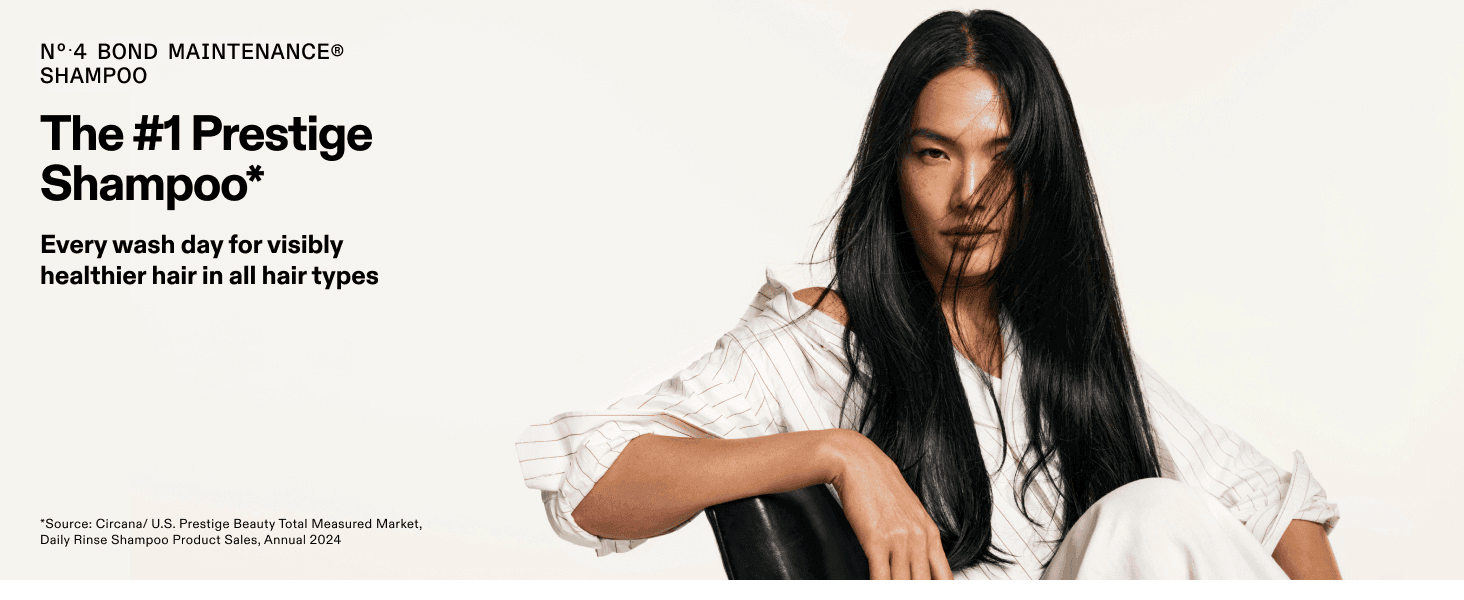 Builds trust by positioning the shampoo as the #1 prestige choice for visibly healthier hair on every wash day.