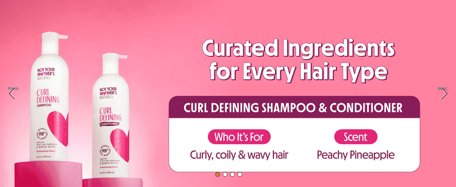 Helps shoppers pick the right variant by showing who the Curl Defining set is for and its scent.