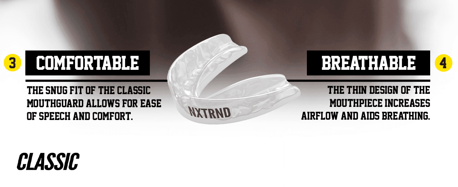 Highlights fit comfort and breathability while naming the Classic product line.