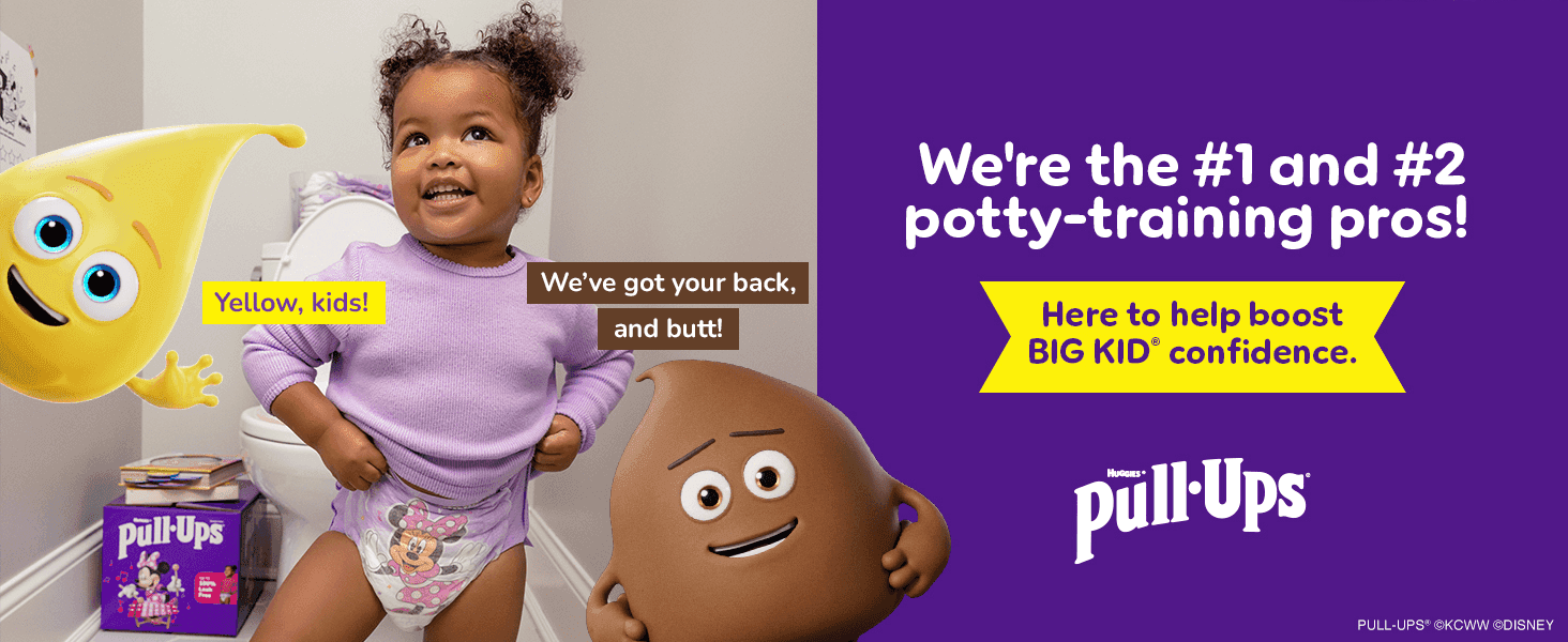Positions Pull-Ups as the #1 and #2 potty-training brand to build shopper trust and reassure parents the product will boost their child's confidence.