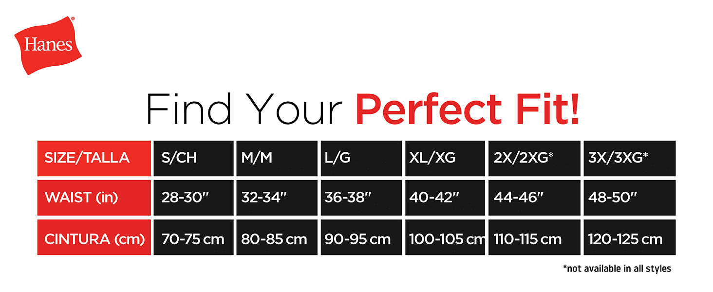 Helps shoppers find their correct size using a clear waist chart in inches and centimetres, reducing sizing uncertainty before purchase.