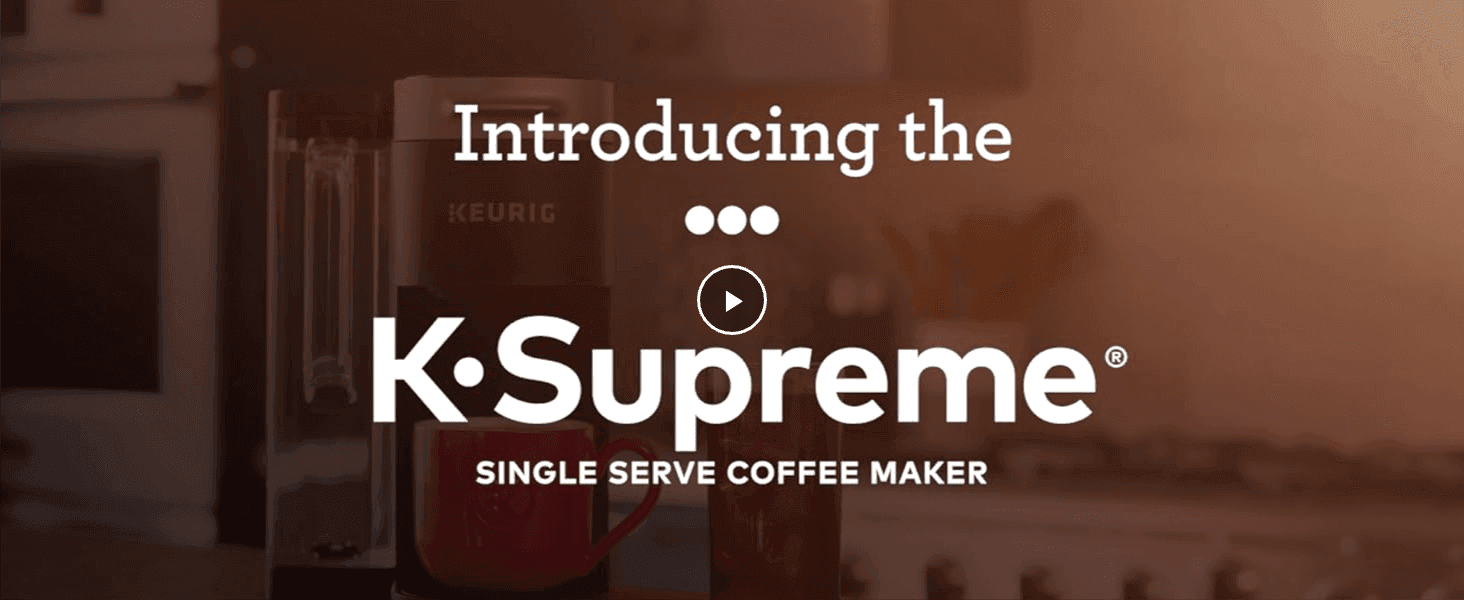Introduces the K-Supreme with a branded video banner so shoppers meet the product and feel the Keurig brand.