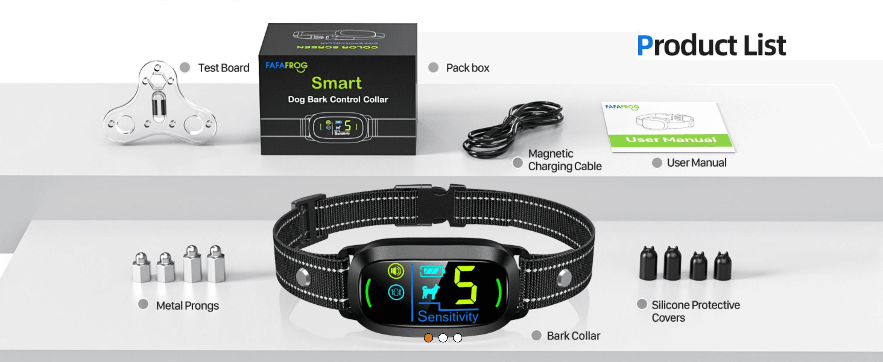 Lists every item included in the package so shoppers know exactly what they receive with their purchase.