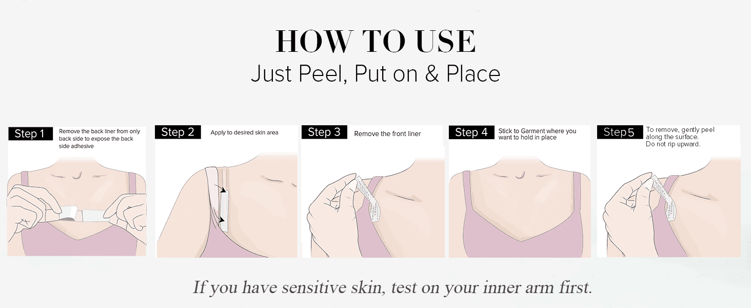 Walks the shopper through applying and removing the tape step-by-step to build confidence in correct use.