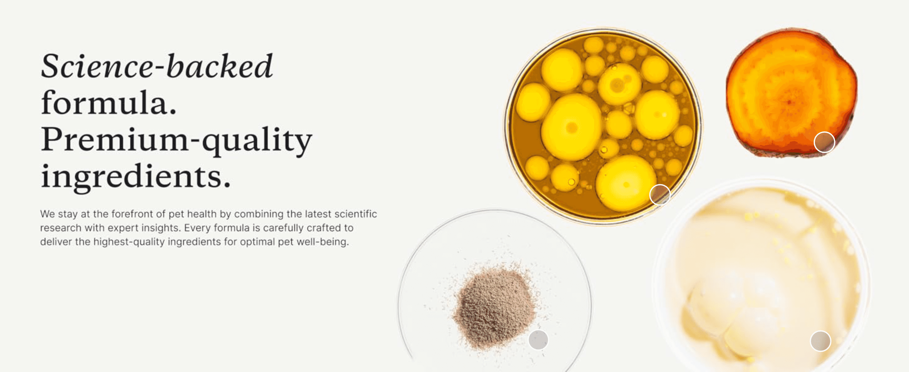 Shows premium, research-led ingredients so shoppers feel the formula is high quality.