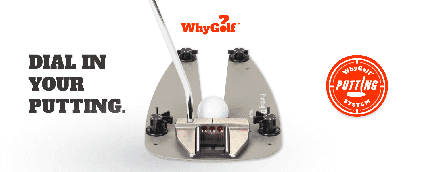 Introduces the product and its core promise of dialing in a golfer's putting stroke.