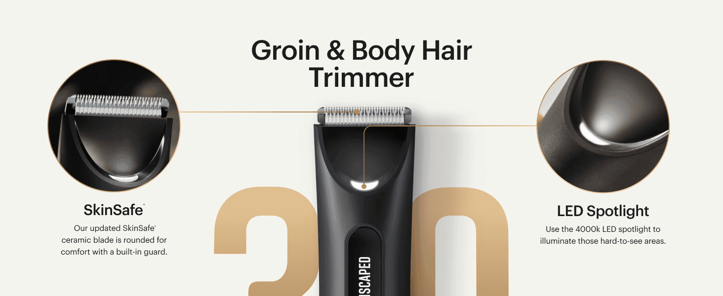 Zooms in on the ceramic blade and LED spotlight so shoppers see the parts that deliver comfort and visibility. Pairs two distinct benefits on either side of the trimmer to reassure shoppers about…