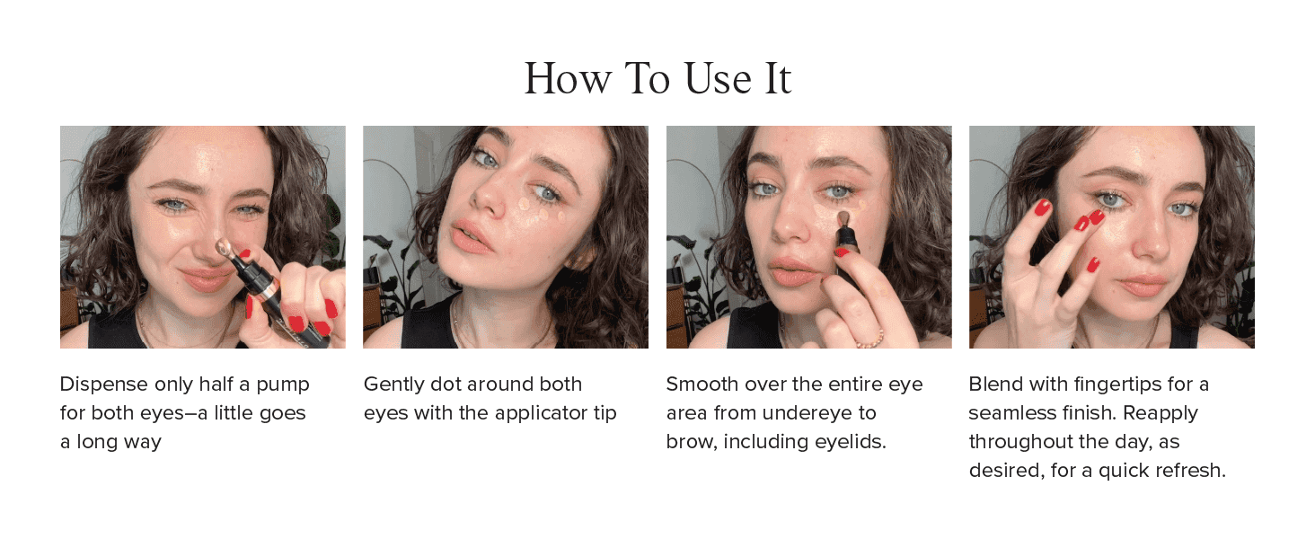 Walks shoppers through the four-step application process to build confidence in easy, correct use.