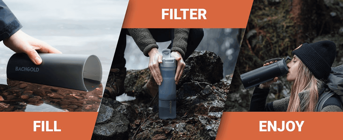 Walks shoppers through the simple three-step process of using the bottle to reassure them it is quick and easy to operate.