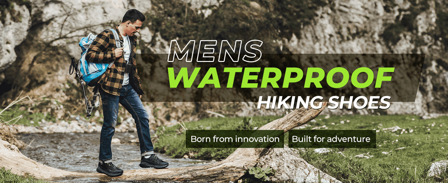 Introduces the product with a bold name treatment and brand tagline to set an adventurous, innovative tone before diving into features.