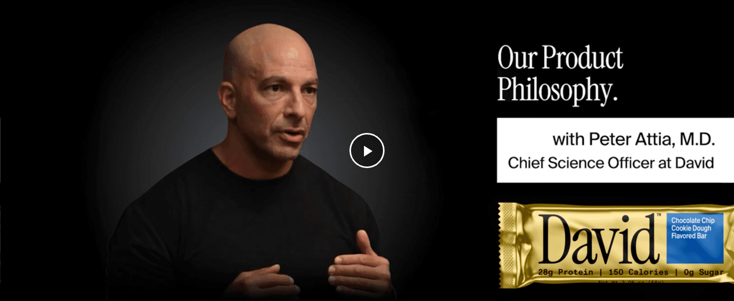 Builds credibility and trust by having the brand's Chief Science Officer explain the philosophy behind the product's formulation.