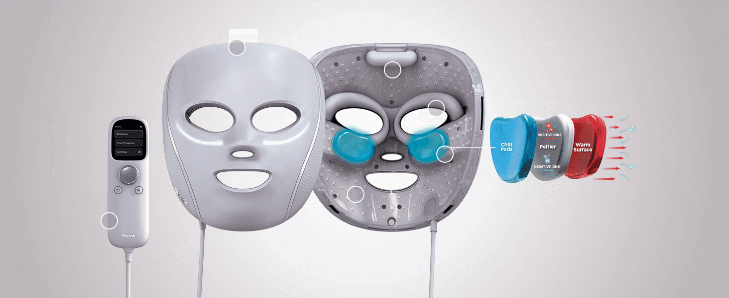 Breaks down the mask's physical components, including the remote, dual-layer mask and Peltier-based chill/warm pads, to explain how the device is built. Highlights the multiple temperature-control…