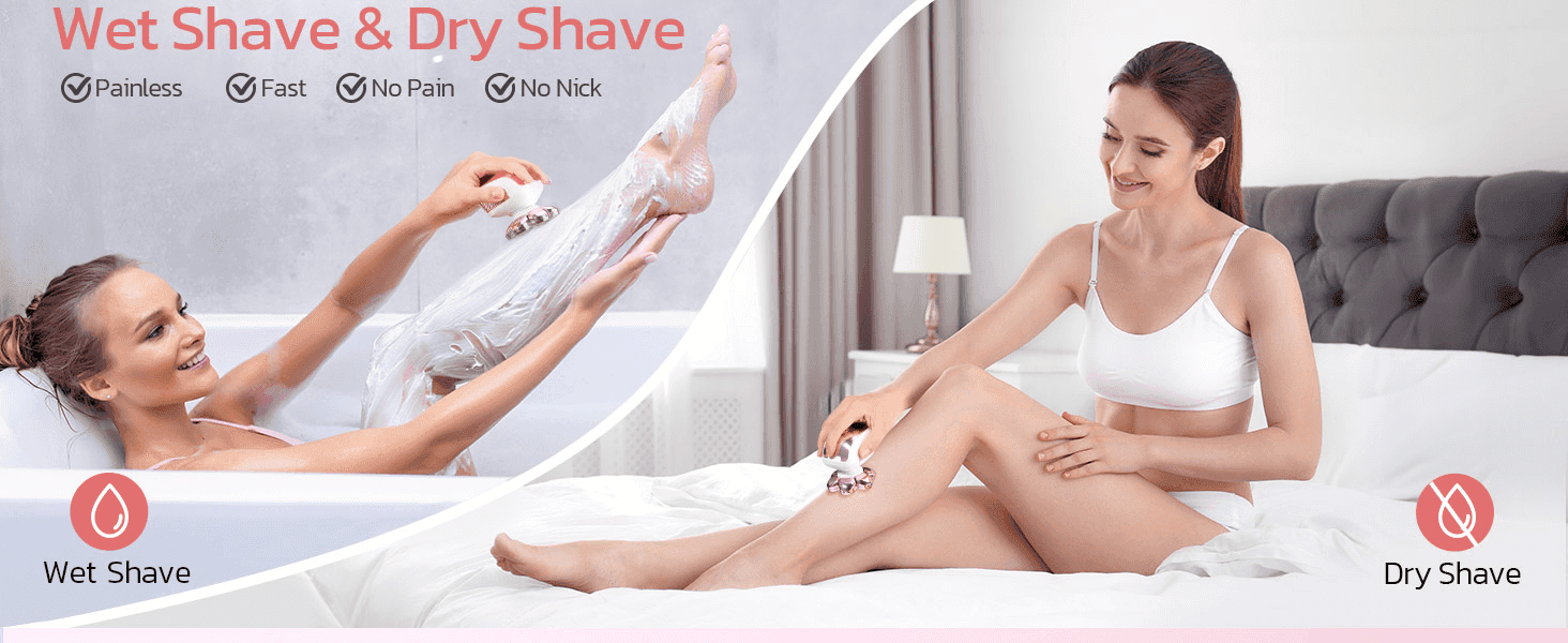 Shows the product working in two different usage scenarios (bath and dry) to demonstrate its versatility. Lists four distinct comfort and performance claims via checkmarks to reassure shoppers of a…