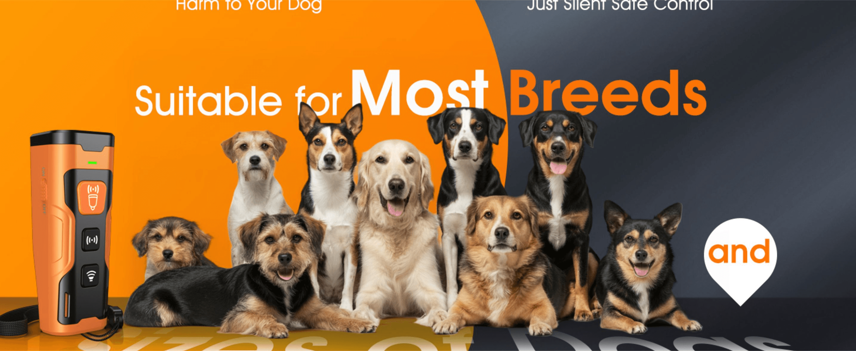 Reassures shoppers the device works effectively across dogs of many different sizes and breeds.