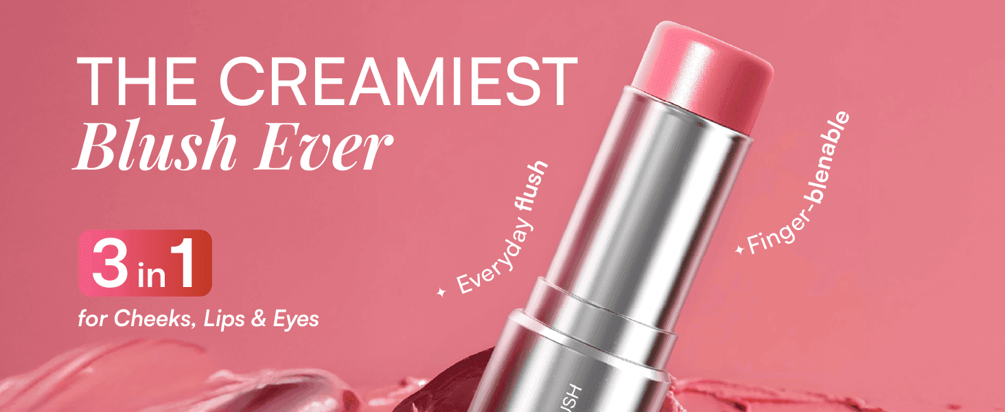 Highlights the product's versatility, all-day wearability, and finger-blendable texture to reinforce it as a creamy, multi-use essential. Shows the three different ways the product can be applied to…