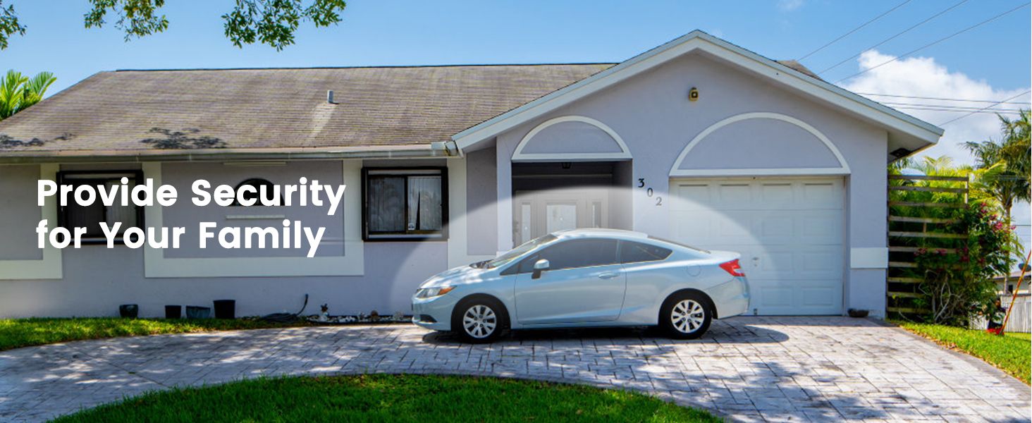 Positions the product as a security solution that protects the family and home by safeguarding vehicles from theft.
