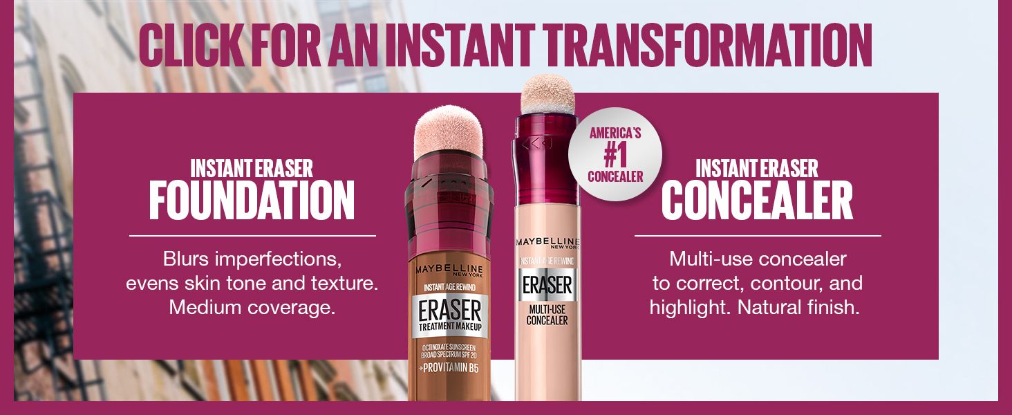 Splits the range into two panels so shoppers can match a foundation or concealer to their need at a glance.