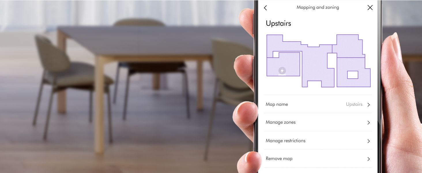 Explains how to use the mapping and zoning features through the app interface, helping shoppers understand how to customize cleaning areas for their home layout. Highlights the intelligent mapping…