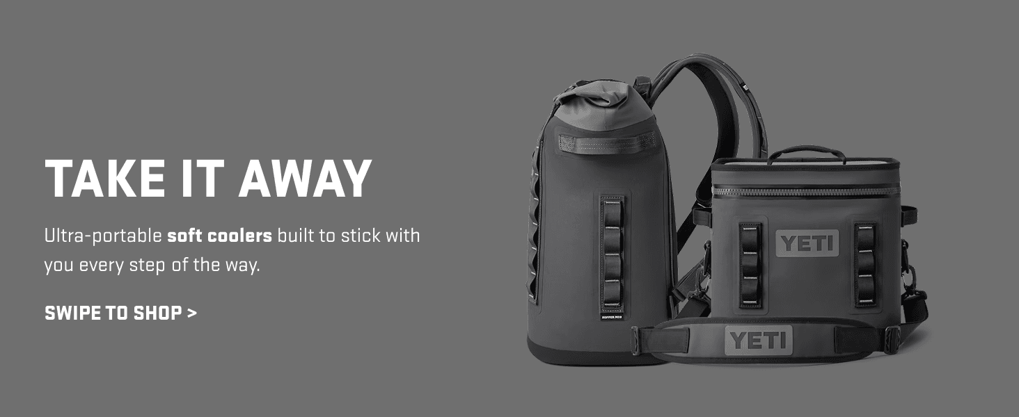 Highlights the key benefit of portability with soft coolers that are designed to travel with you everywhere, reinforcing convenience and mobility.