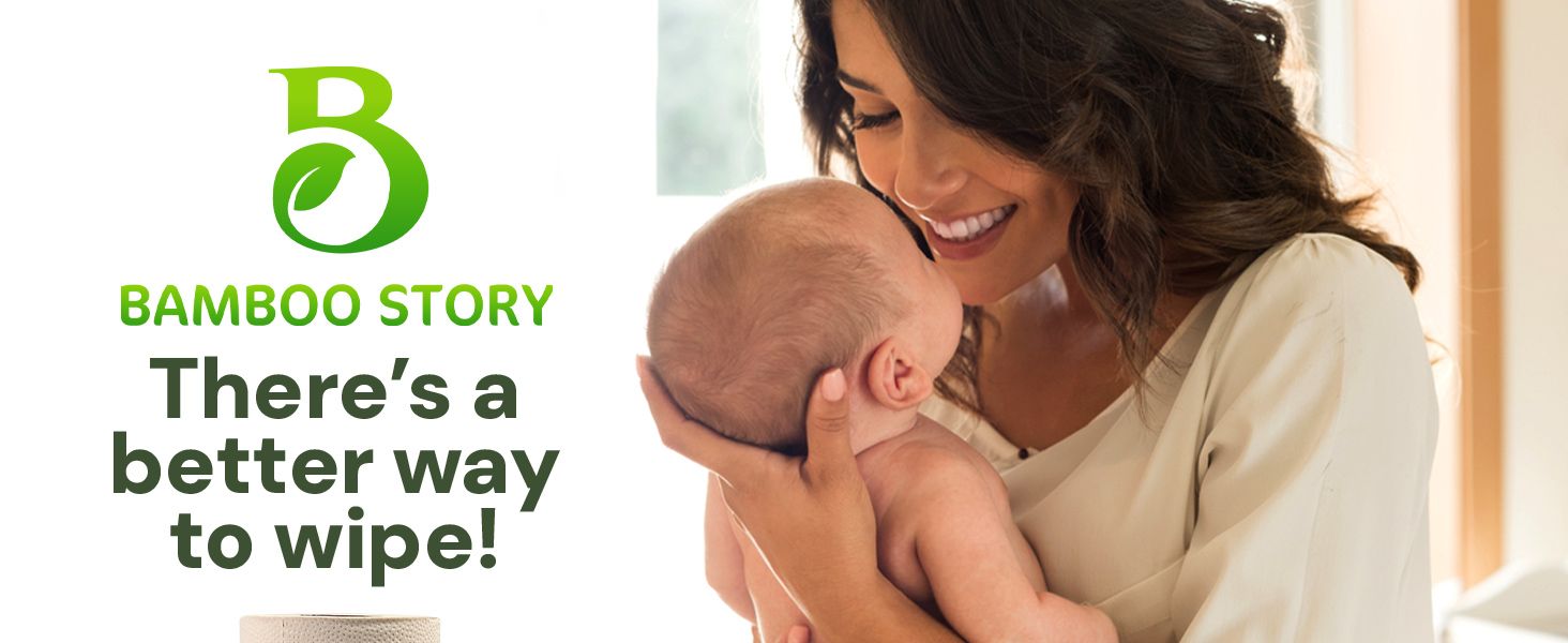 Highlights multiple eco-friendly benefits of bamboo wipes while emphasizing the brand's sustainability focus.