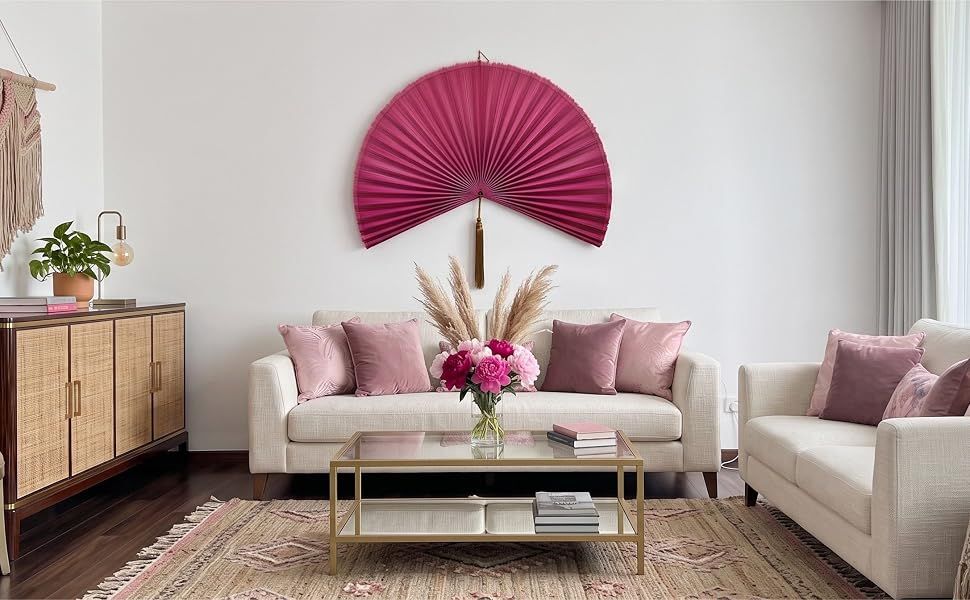 Shows the product in a real-world living room setting to help shoppers envision how it would look in their own home.