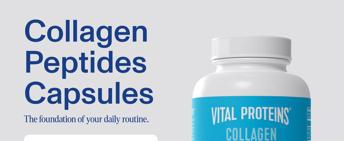 Introduces the product as a collagen peptides supplement and positions it as a foundational element of a daily wellness routine.
