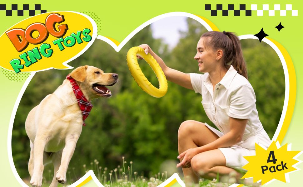 Shows the product being used in a real-world outdoor setting with a dog to help shoppers envision how the toy works during play and bonding moments.