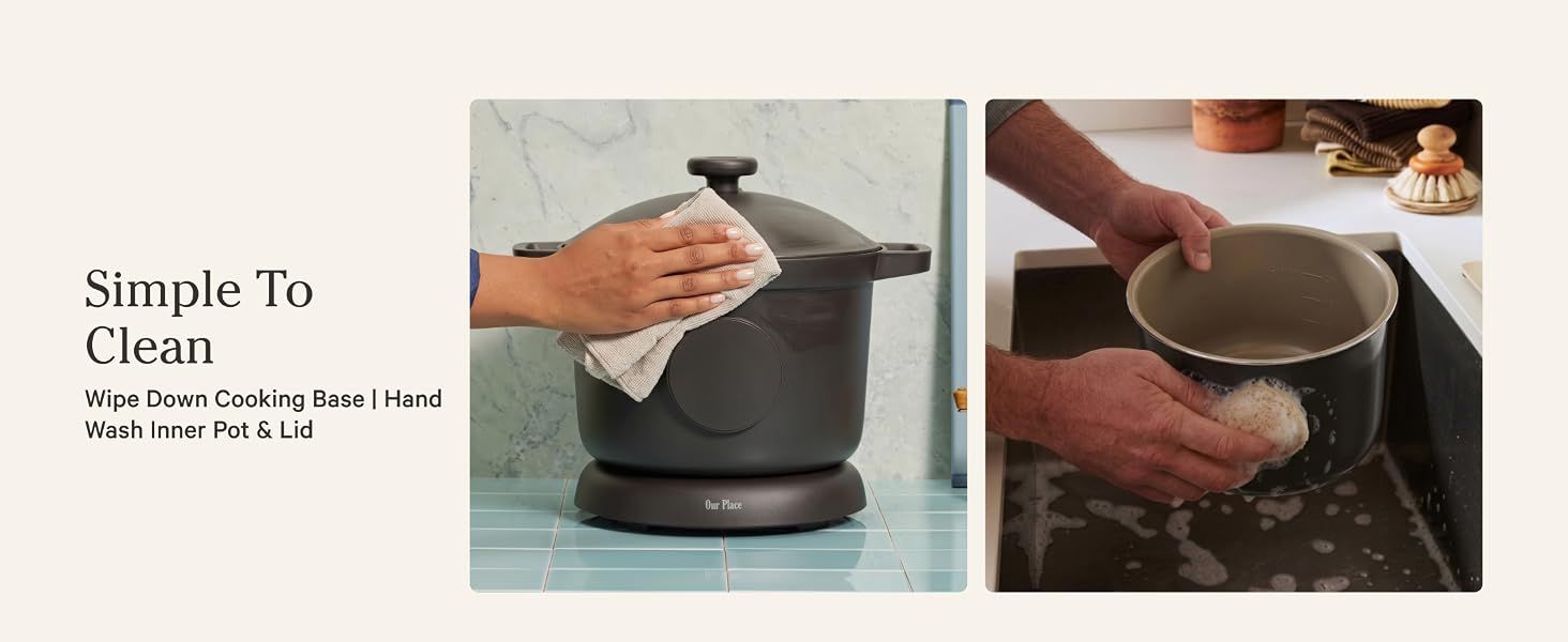 Demonstrates how simple the product is to clean by showing the cleaning process in a real-world context, reassuring shoppers about maintenance ease.