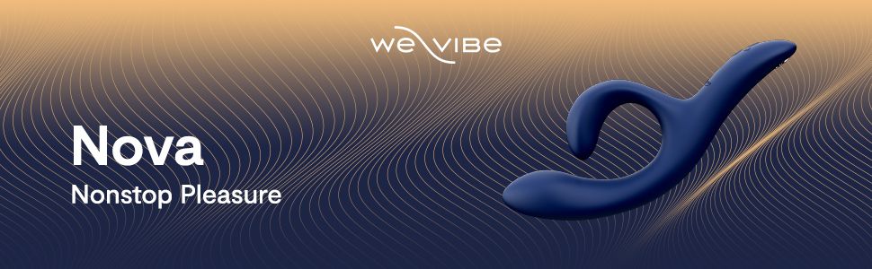 Introduces the We-Vibe Nova under the brand name with a Nonstop Pleasure tagline to build brand recognition and set a premium tone. Highlights the lasting pleasure promise of the Nova with one clean…