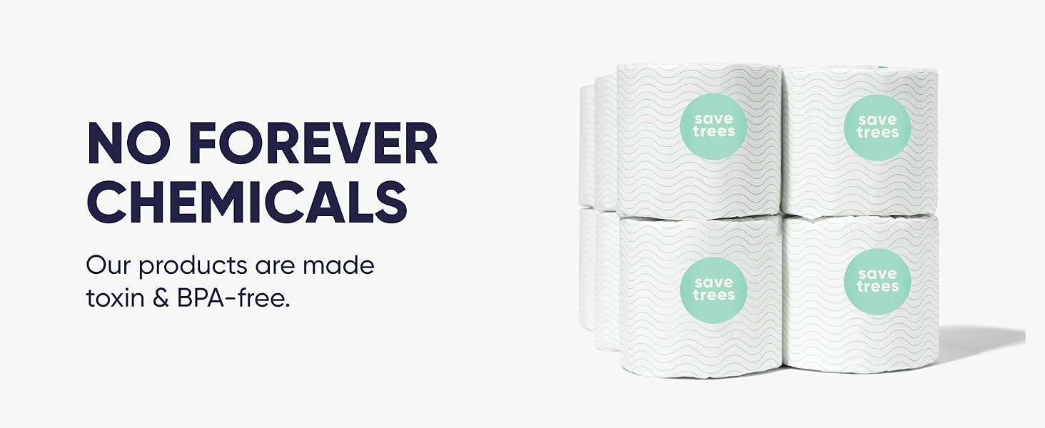 Reassures customers that the products are free from harmful chemicals, promoting safety and health benefits. Communicates the brand's commitment to environmental sustainability through 'save trees'…