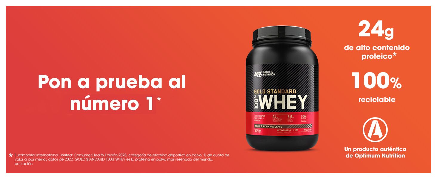 Highlights multiple key product benefits including high protein content, recyclable packaging, and market leadership to build trust and communicate value propositions to shoppers.