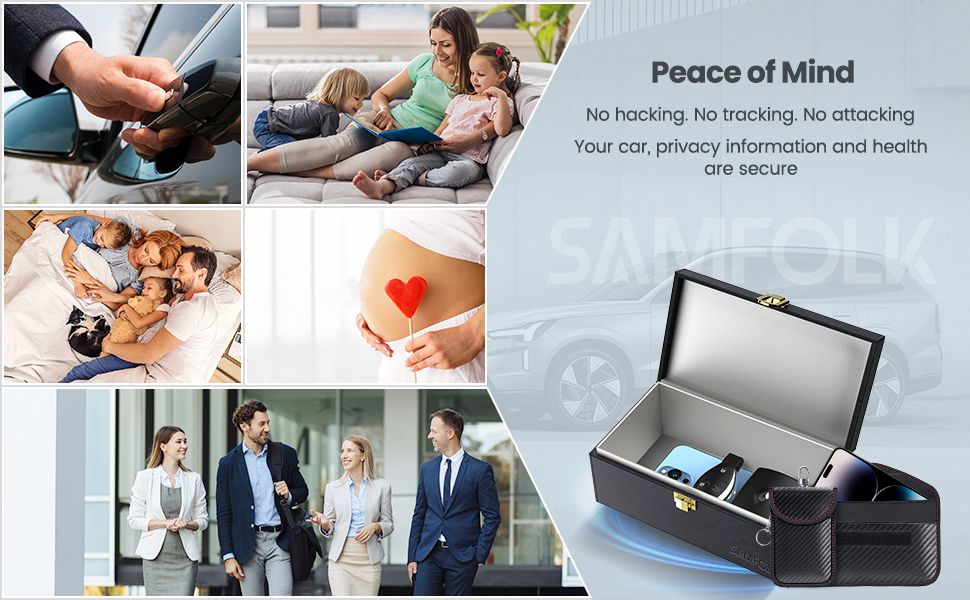 Demonstrates the product's versatility across multiple life scenarios including driving, family time, pregnancy, and professional settings to show broad applicability and relevance. Reassures…
