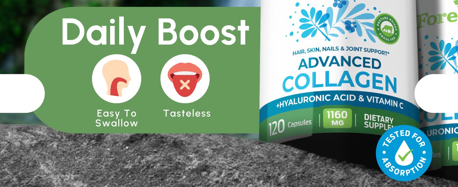 Communicates multiple convenience benefits including ease of swallowing and tasteless formulation to address common supplement concerns and improve purchase confidence.