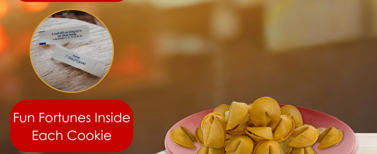 Highlights the unique feature of fortune messages inside each cookie to communicate added value and entertainment for shoppers.