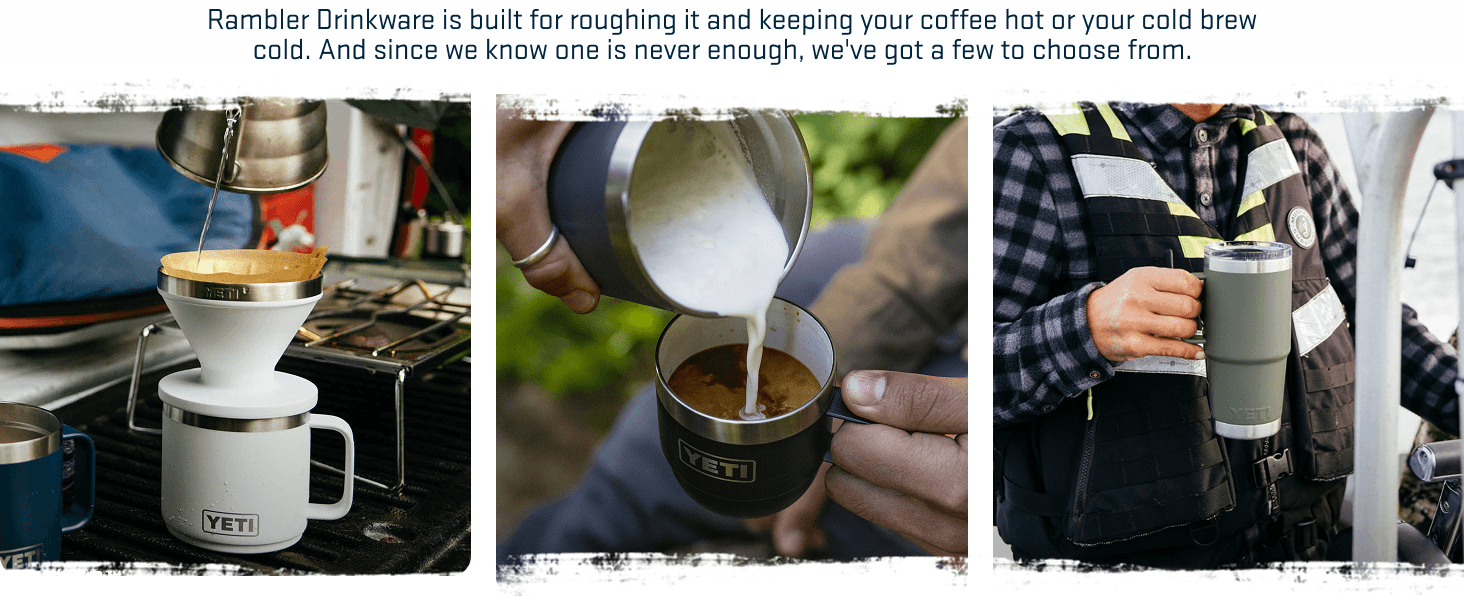 Demonstrates the versatility of the drinkware product across different real-world scenarios including camping, outdoor activities, and everyday use to show shoppers how the product fits into various…