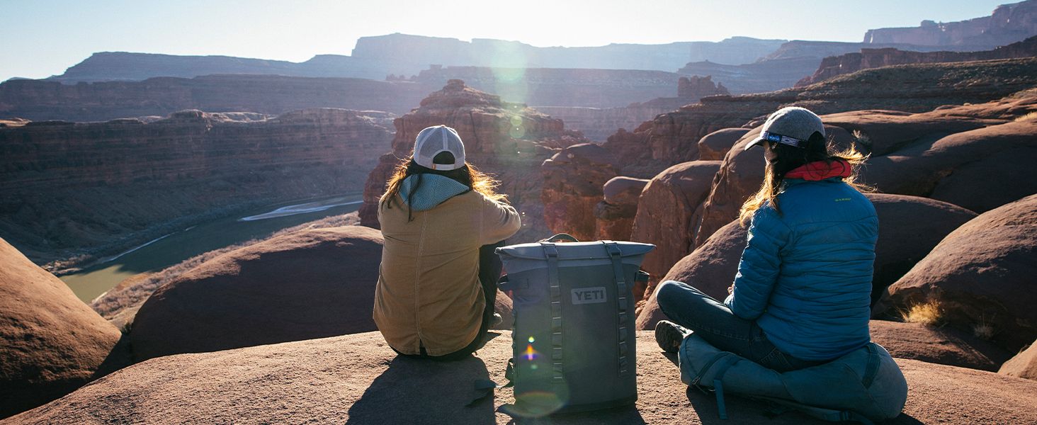 Shows the product in a real-world outdoor setting to help shoppers envision using it during their own adventures and outdoor experiences.