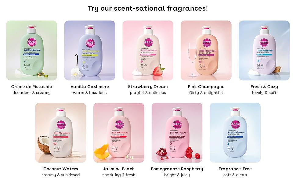 Presents the full set of brand fragrances so shoppers can choose the scent that suits them.