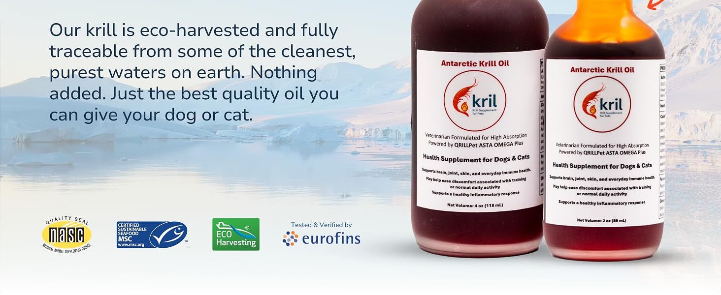 Reassures shoppers that the krill oil is sustainably and responsibly harvested from clean waters and independently tested for purity and quality. Builds brand trust by emphasizing the origin and…