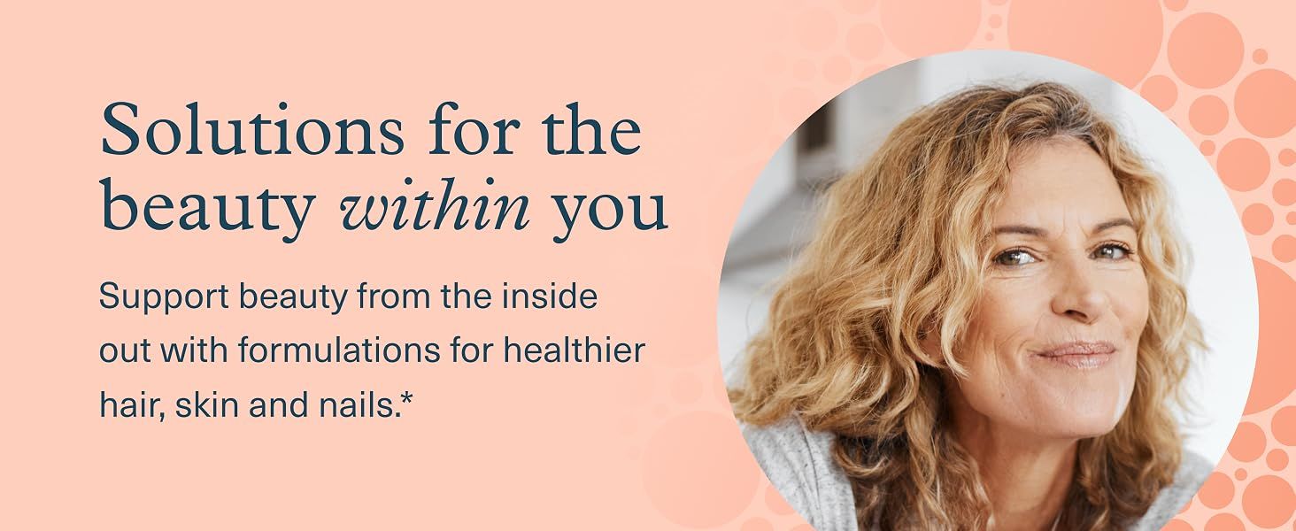 Communicates the brand's holistic approach to beauty and wellness, emphasizing internal health benefits to build emotional connection and trust with shoppers.