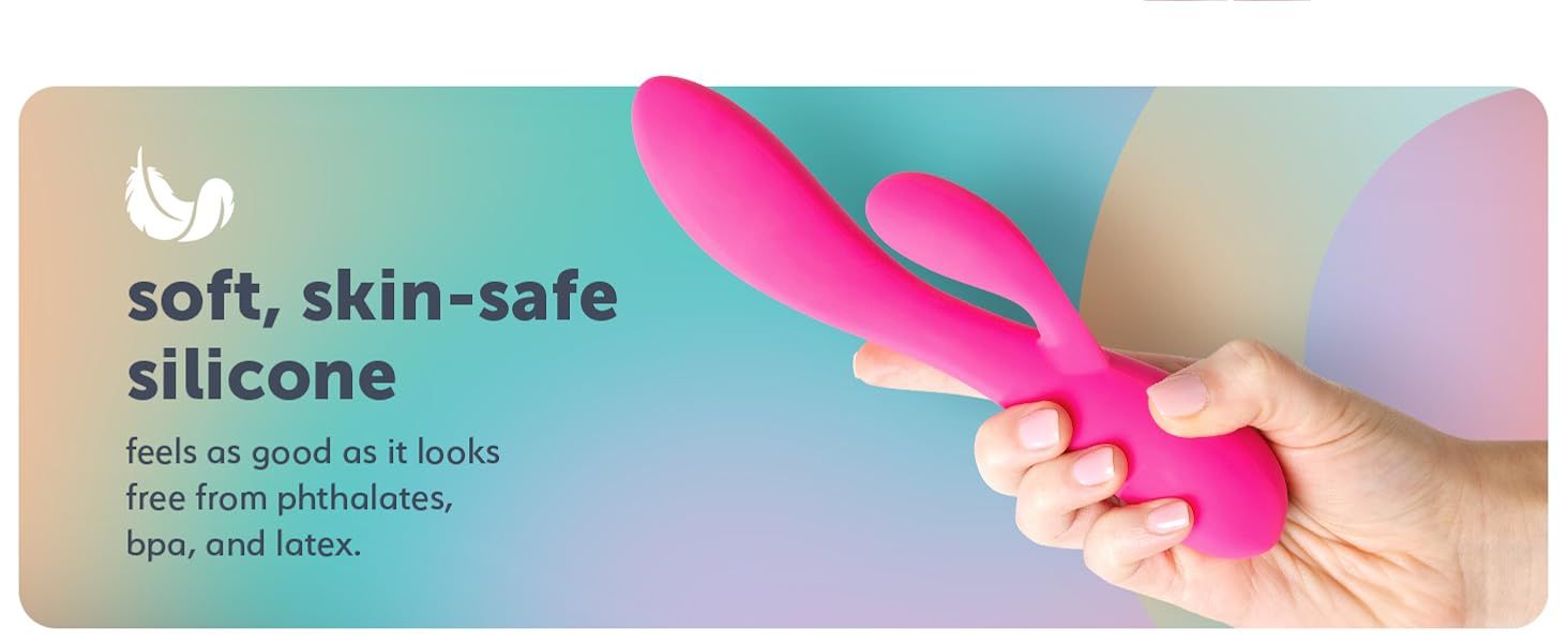 Reassures shoppers that the product is made from soft, body-safe silicone that is free from phthalates, BPA, and latex.