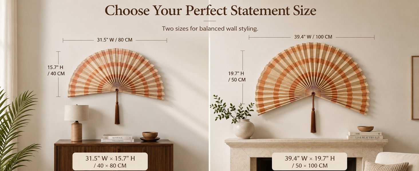 Helps shoppers choose between two available sizes by showing exact dimensions and visual scale in real-world room settings. Showcases the brand's product lineup by presenting two size options…