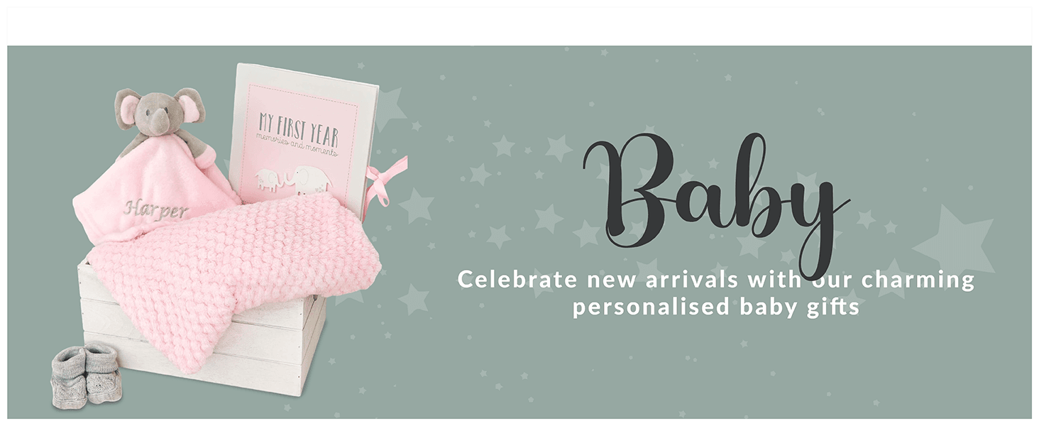 A+ Premium Modules for Hoolaroo Baby Gift Set Basket for Boys Blue Large Gift Hamper Boy Newborn Deer Comforter…