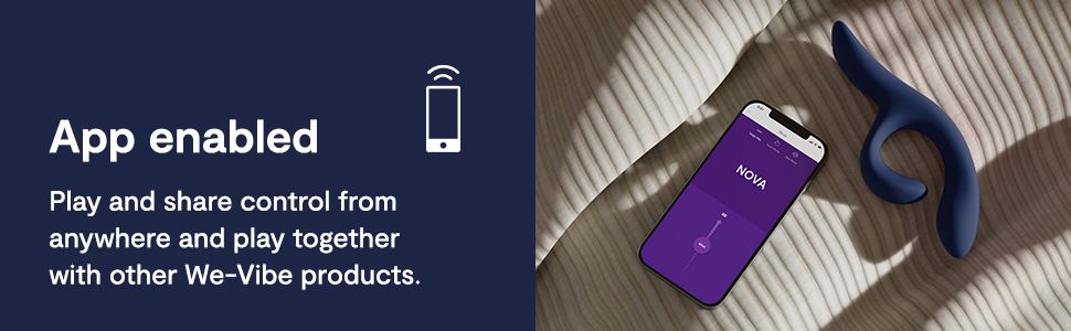 Highlights one core benefit that the product works with a companion app so users can share control remotely and play together with other compatible products.