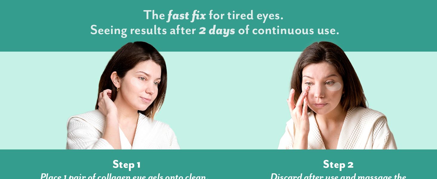 Demonstrates the step-by-step application process for the eye product, showing shoppers how to use it correctly while communicating the fast-acting benefit of visible results after 2 days.…